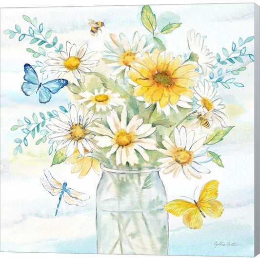 Daisy Days II clean by Cynthia Coulter, Canvas Art