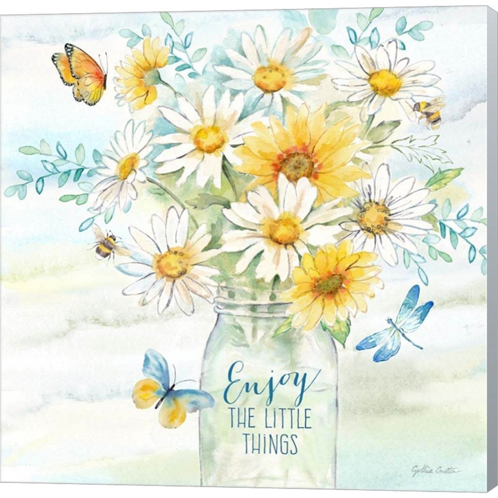 Daisy Days III by Cynthia Coulter, Canvas Art