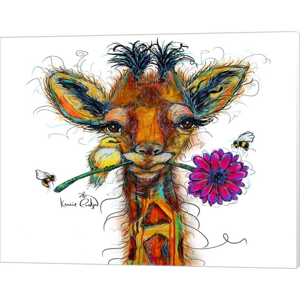 Giraffe by Karrie Evenson, Canvas Art