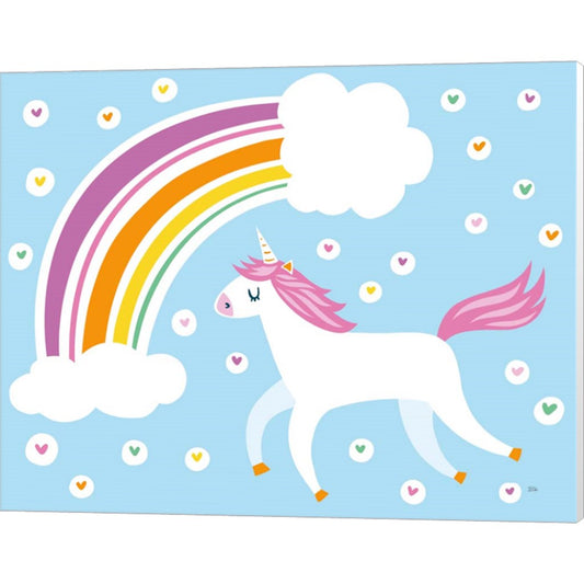 Happy Unicorn by Melissa Averinos, Canvas Art