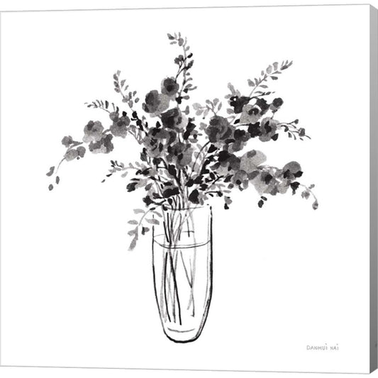 Garden Cuttings I Black by Danhui Nai, Canvas Art