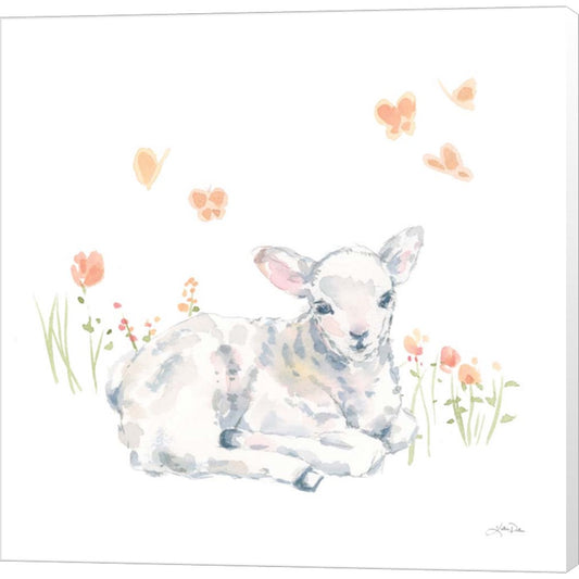 Spring Lambs III by Katrina Pete, Canvas Art