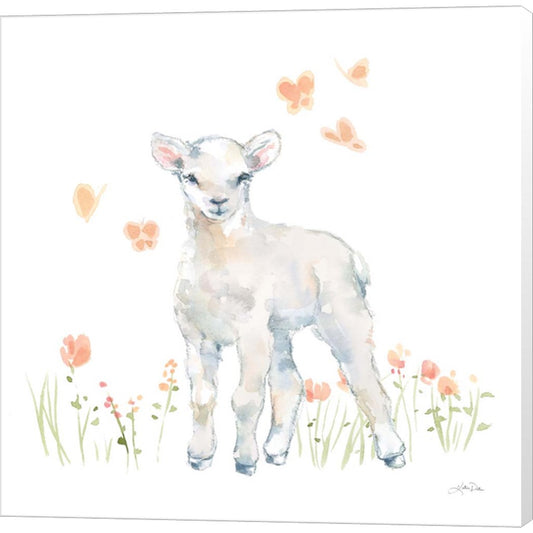 Spring Lambs II by Katrina Pete, Canvas Art