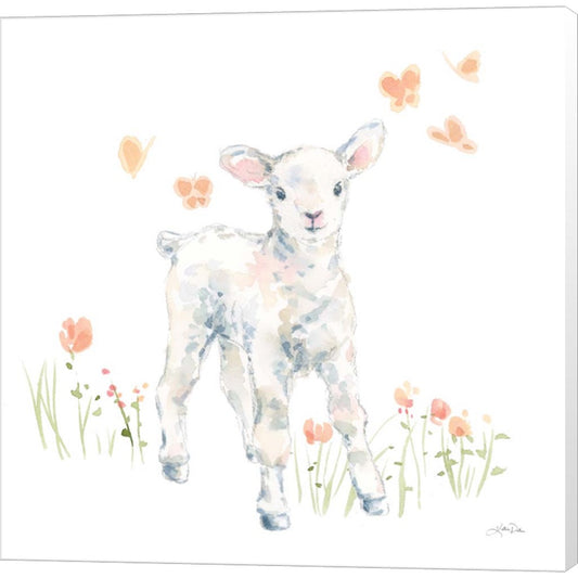 Spring Lambs I by Katrina Pete, Canvas Art