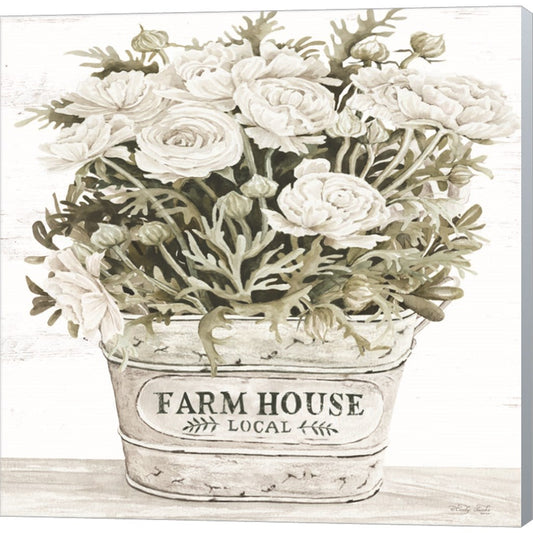 Farm House Flowers by Cindy Jacobs, Canvas Art