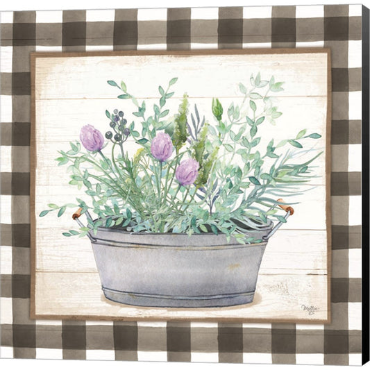 Potted Herbs I by Mollie B., Canvas Art