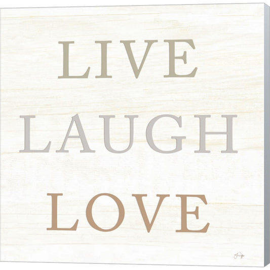 Live, Laugh, Love by Yass Naffas Designs, Canvas Art