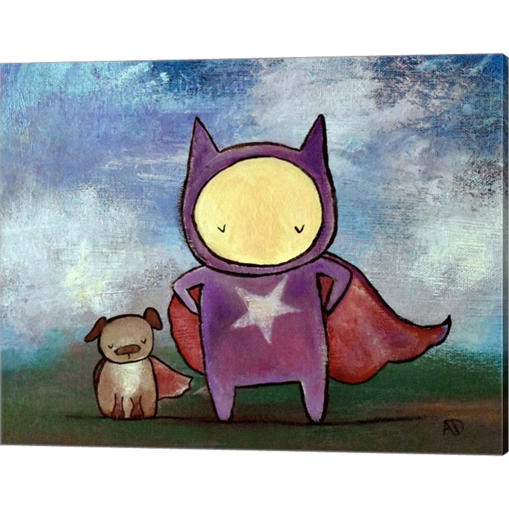 Superhero Friends by Andrea Doss, Canvas Art