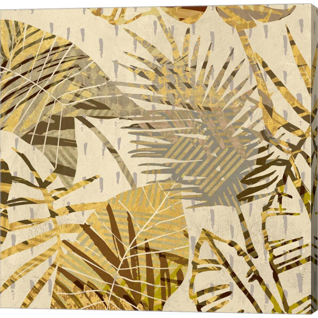 Palm Festoon Gold I by Eve C. Grant, Canvas Art