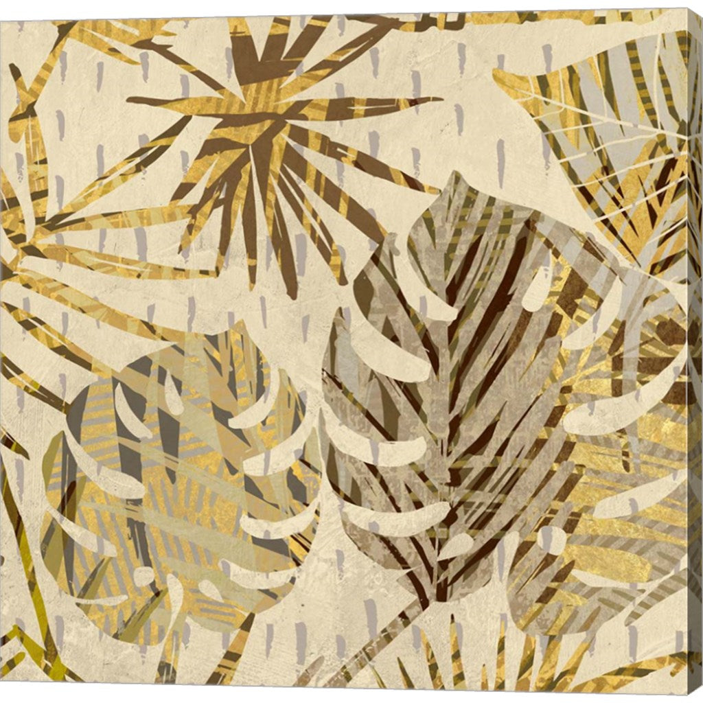 Palm Festoon Gold II by Eve C. Grant, Canvas Art