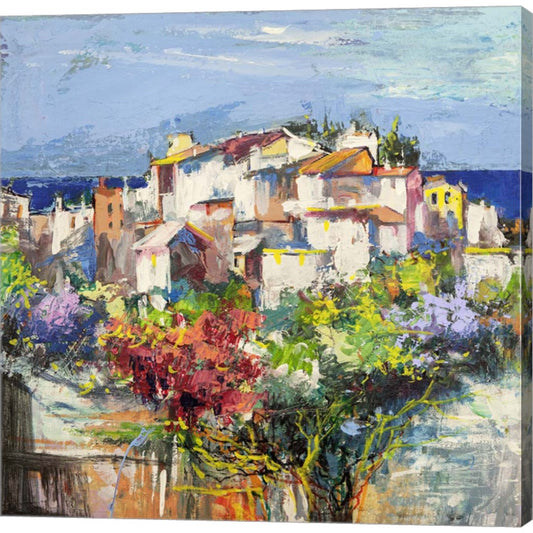 Borgo sul Mare I by Luigi Florio, Canvas Art