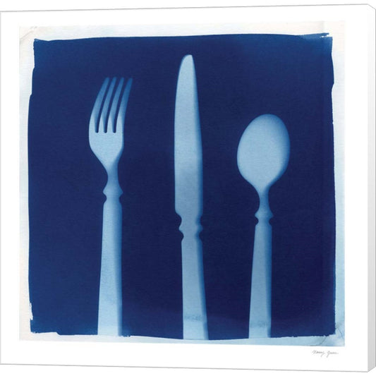 Cyanotype Kitchen VIII by Nancy Green, Canvas Art