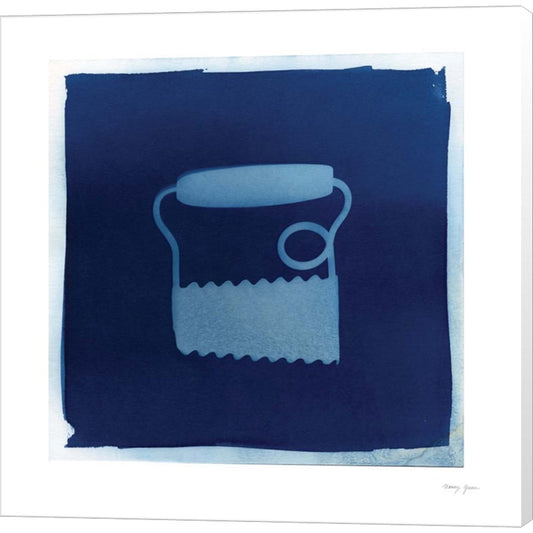 Cyanotype Kitchen III by Nancy Green, Canvas Art