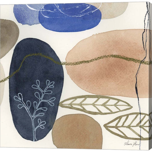 Leaves and Stones II by Laura Horn, Canvas Art