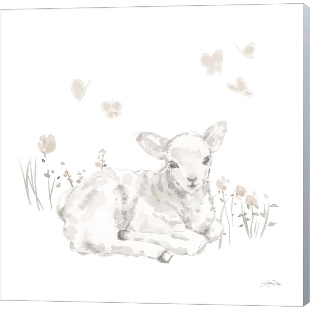 Spring Lambs III Neutral by Katrina Pete, Canvas Art