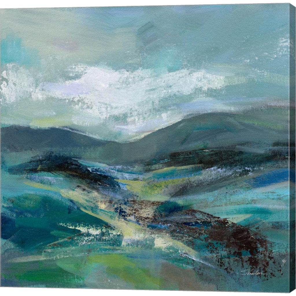 Turquoise Slopes I by Silvia Vassileva, Canvas Art