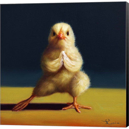 Yoga Chick Side Lunge by Lucia Heffernan, Canvas Art