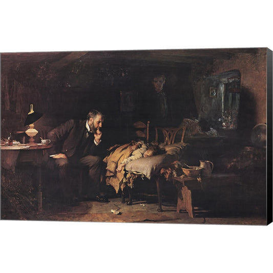 The Doctor by Sir Samuel Luke Fildes, Canvas Art