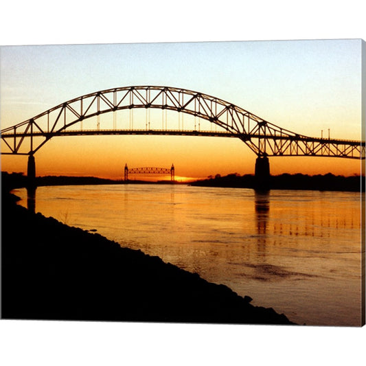 The Bourne Bridge over the Cape Cod Canal by Unknown, Canvas Art