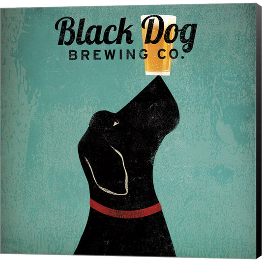 Black Dog Brewing Co Square by Ryan Fowler, Canvas Art