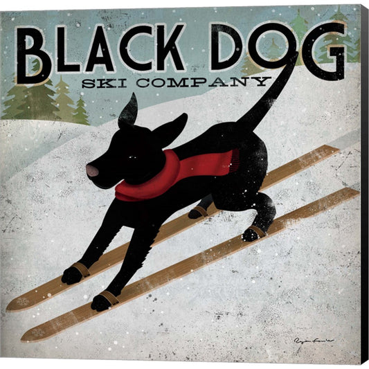 Black Dog Ski Co. by Ryan Fowler, Canvas Art