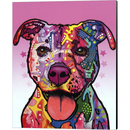 Cherish The Pitbull by Dean Russo, Canvas Art