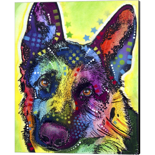 German Shepherd 1 by Dean Russo, Canvas Art