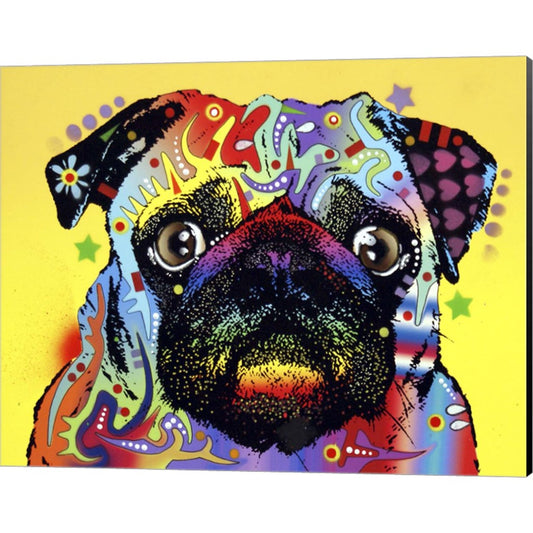 Pug by Dean Russo, Canvas Art