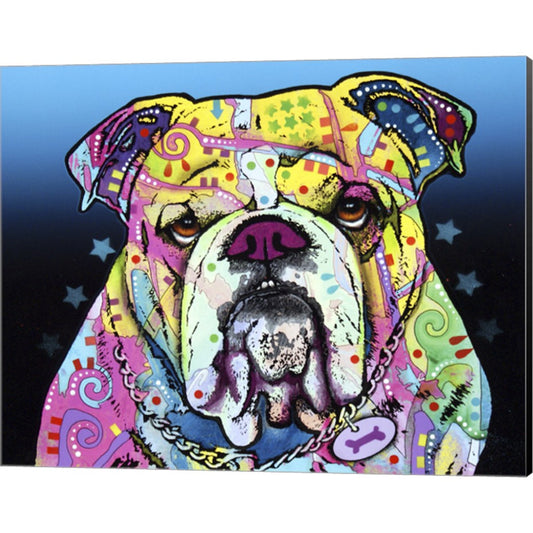 The Bulldog by Dean Russo, Canvas Art