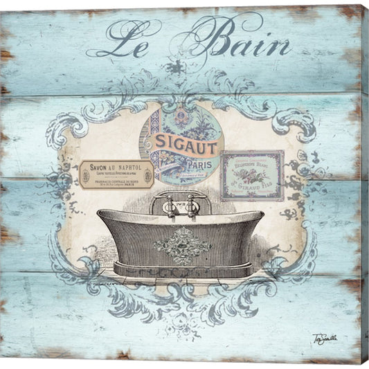 Rustic French Bath II by Tre Sorelle Studios, Canvas Art