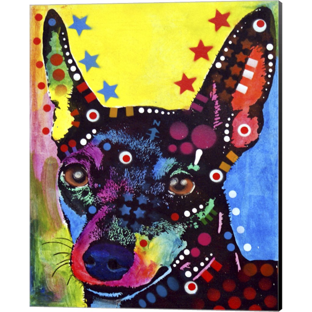 Miniature Pinscher by Dean Russo, Canvas Art