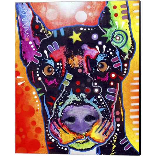 Doberman by Dean Russo, Canvas Art