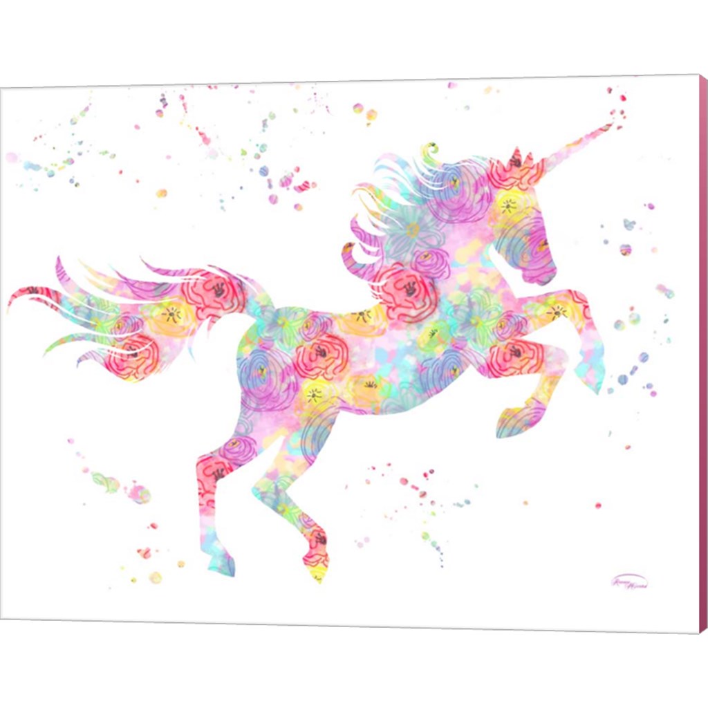 Unicorn White by Ramona Murdock, Canvas Art