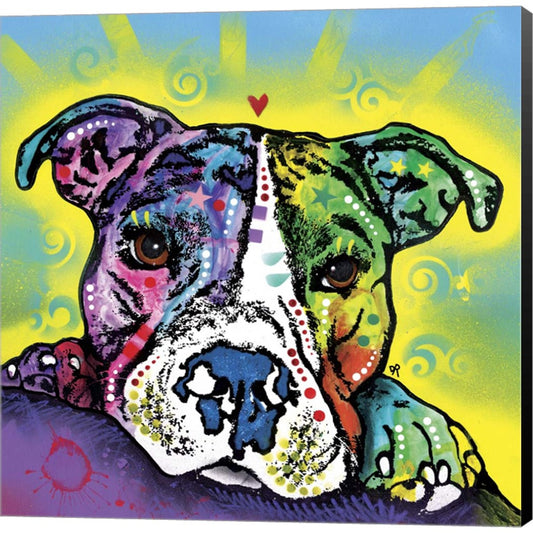 The Baby Pit Bull by Dean Russo, Canvas Art