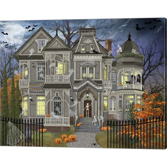 Halloween House by Bigelow Illustrations, Canvas Art