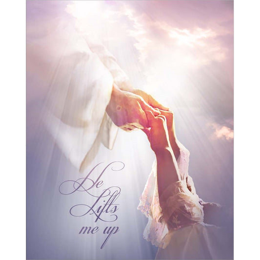 He Lifts Me Up by Danny Hahlbohm, Laminated Print