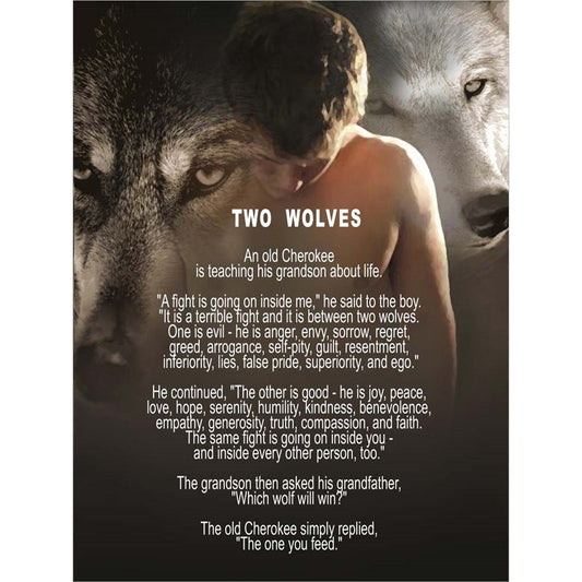 Two Wolves by Danny Hahlbohm, Unframed Print