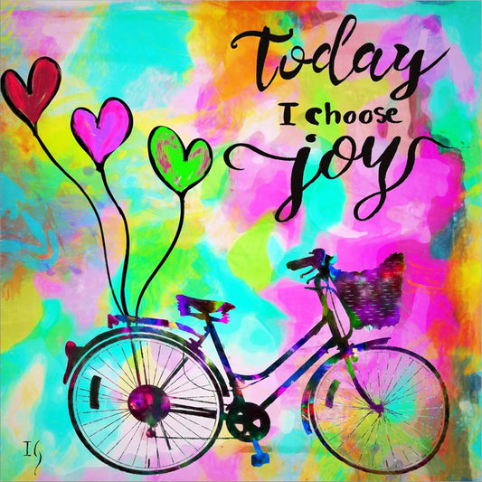 Today I Choose Joy by Ivan Guaderrama, Unframed Print