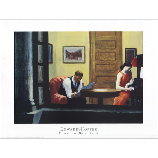 Room in New York by Edward Hopper, Unframed Print