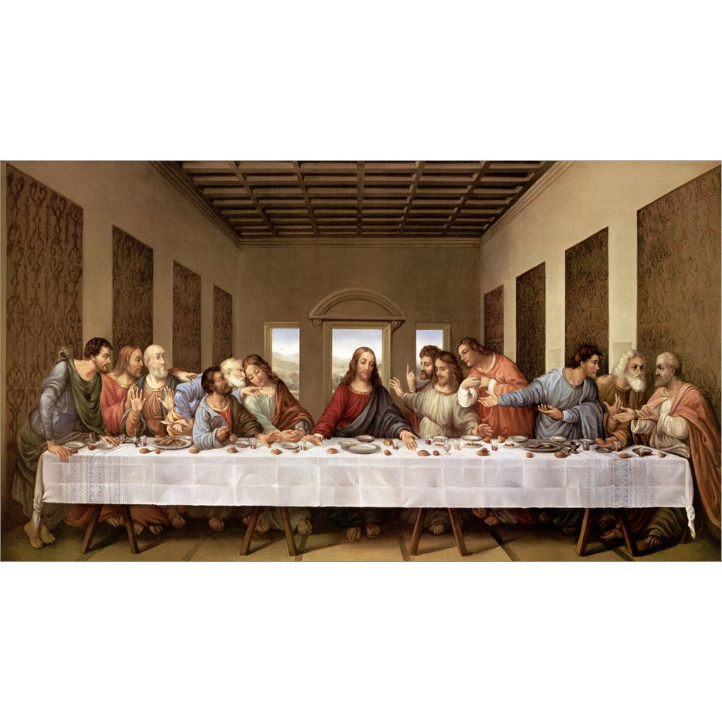 The Last Supper by Leonardo Da Vinci, Unframed Print