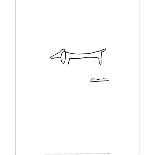 The Dog by Pablo Picasso, Unframed Print