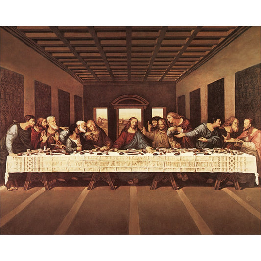 Last Supper by Leonardo Da Vinci, Unframed Print