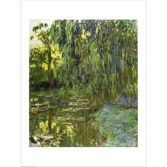 Weeping Willows, The Waterlily Pond at Giverny, c.1918 by Claude Monet, Unframed Print