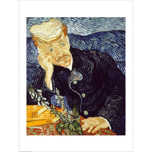 Portrait of Dr. Gachet by Vincent Van Gogh, Unframed Print