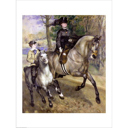 Horsewoman in the Bois de Boulogne, 1873 by Pierre-Auguste Renoir, Unframed Print