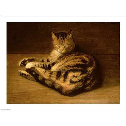 Recumbent Cat, 1898 by Theophile-Alexandre Steinlen, Unframed Print