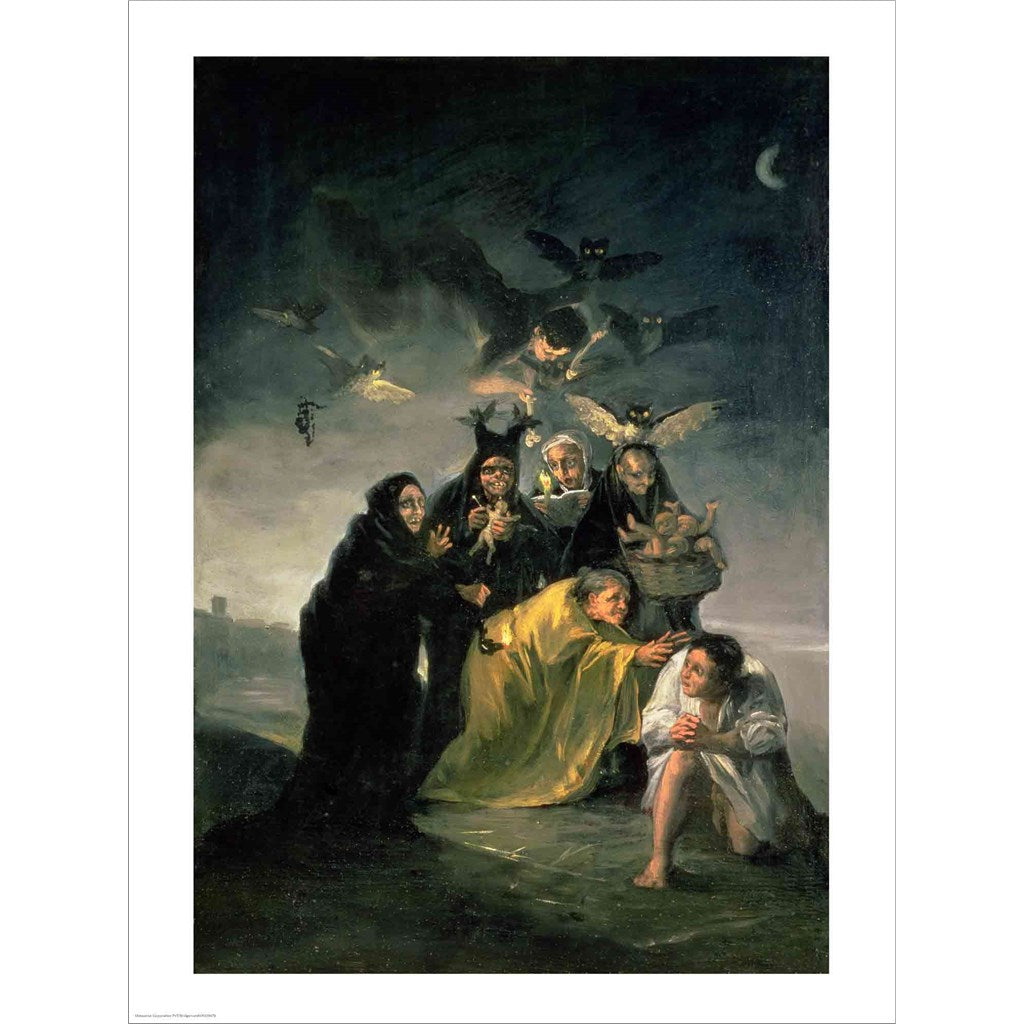 The Witches' Sabbath by Francisco De Goya, Unframed Print