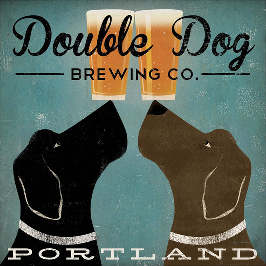 Double Dog Brewing Co. by Ryan Fowler, Unframed Print