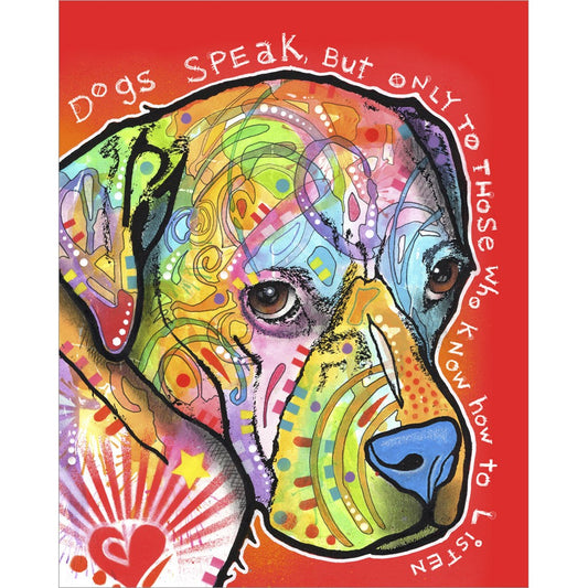 Dogs Speak by Dean Russo, Unframed Print