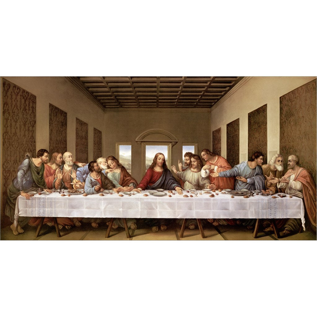 The Last Supper by Leonardo Da Vinci, Unframed Print